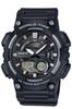 Collection AEQ -110W-1AJH / -110W-1BJH / -110W-2AJH Men's Black Wristwatch