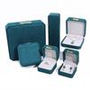 Luxury Velvet Jewelry Boxes Emerald Jewelry Storage Case Geometric Jewelry Display Holder  Bracelet
