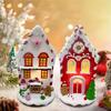 Led Small House LandscapeDecoration, Living Room Table Ornaments, Christmas Creative Resin Ornaments