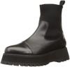 Chelsea Boots Ribbed Short Boots Black [Bontre]