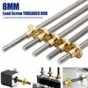 150-500mm 3D Printer T8 Stepper Trapezoidal Acme Thread Lead Screw Rod with Nut