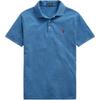 Polo Solid Color Small Pony Embroidered Slim Fit Short Sleeve Polo Shirt Men Tops Royal-Blue MNPOKNI1N821419-520