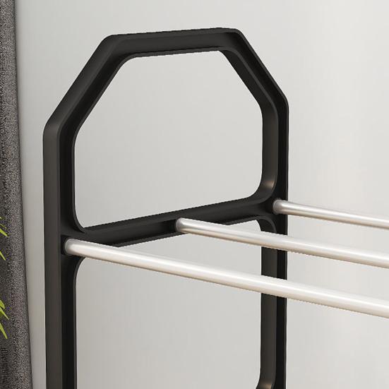 4-Tier Shoe Rack Versatile Storage Organizer Large Capacity Sturdy Construction Simple Installation Entryway Bedroom Shoe