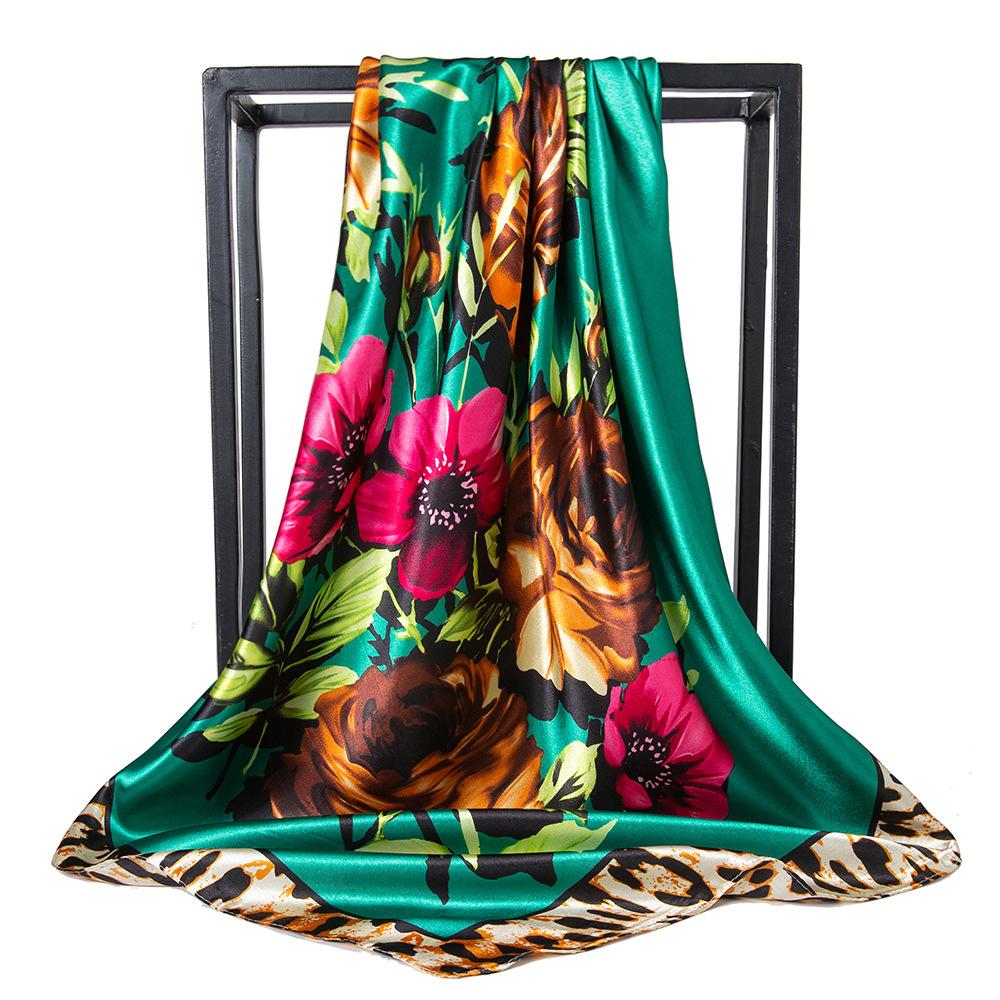 High-quality Luxurious Silk Scarves Headband Scarfs Neck Scarf For Women Chain Silk Scarf Women's Decorative Shawl