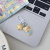 Kawaii Creative Star Bear Keychain Cute Cartoon Car Keychain Pendant School Backpack Decoration Accessories Kids Toy Gifts