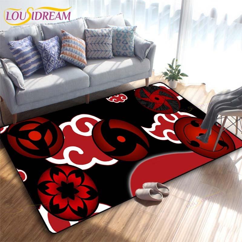Anime Naruto 3D Printing Rug for Kitchen Doormat Bedroom Carpets for Living Room Laundry Bathroom Non-slip Floor Mat