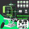16 Line Laser Level 360 Horizontal Vertical Cross 4D Green Light Self-Leveling Measure Super Powerful Laser Beam