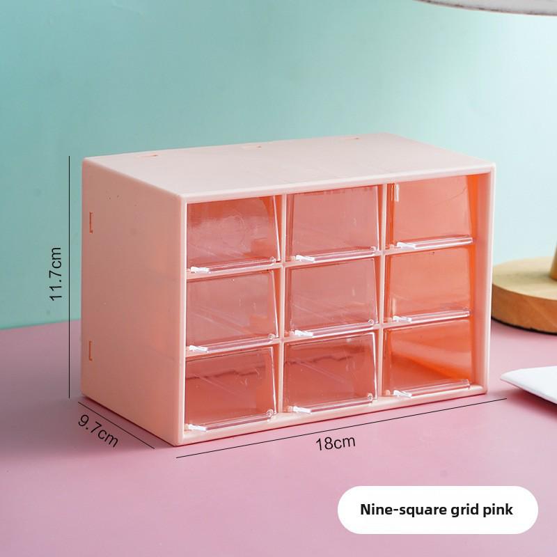 Ящик для хранения вещей в женском общежитии, вдохновленный Douyin: Пылезащитный ящик для канцелярских принадлежностей и ювелирных изделий