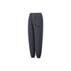 Li Ning X Jackie Chan Collaboration Kung Fu Series Solid Color Mid Waist Cuffed Loose Knit Sports Pants Men Pants Charcoal-Black AKXT177-2