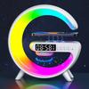 Multifunction Wireless Charger Stand Pad RGB Light Alarm Clock Speaker For iPhone Samsung Xiaomi Mini Fast Charging Dock Station