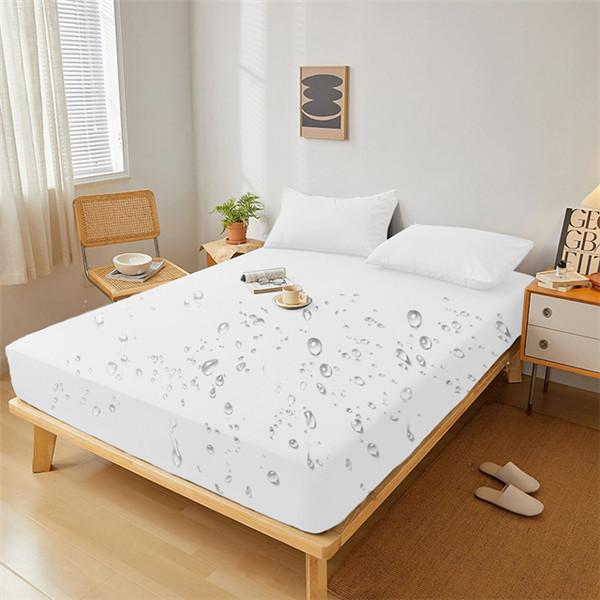 Elastic Band Fitted Bed Sheet Waterproof Bed Mattress Protector Pad Bed Double Couple Bedspread Multi Size Bed Sheet
