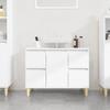 VidaXL White Sink Cabinet 80x33x60 Cm Engineered Wood 821268
