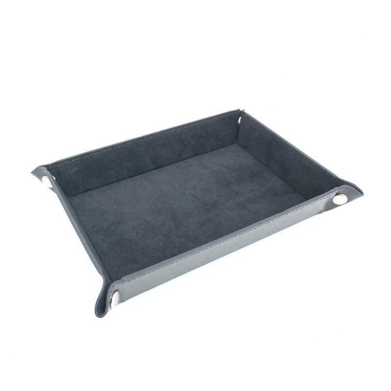Creative Storage Tray Pu Foldable Storage Box Pu Tray Dice Tray Desktop Storage Box Rolling Folding Game Storage