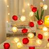 LED Rose Flower String Lights for Romantic Decor, Valentine's Day, Proposals & Weddings
