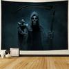 Creepy Halloween Tapestry Horror Ghost Pumpkin Bat Night Horror Ghost Tapestry Home Living Room Room Decoration