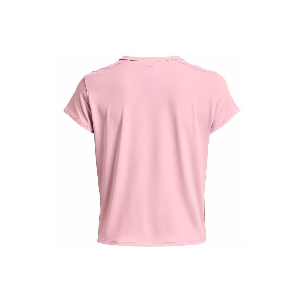 Under Armour Knockout Solid Simple Training Sports Crew Neck Short Sleeve T-Shirt Women T-Shirt Pink 1374607-647
