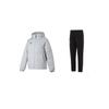 Solid Color Casual Hoodie Long Sleeve Brand Logo Print Breathable Knitted Sports Pants Casual Sports Suit 23600801-009+23600703-001