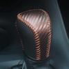 Wear-resistant Shift Knob Cover Leather Car Interior Accessories Car Shift Handle Cover  for Car