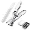 Nail Nail Clipper Curved Nail File for Hands and for All Kinds of Storage Case Clippers, High-end, Popular, Shatterproof, Set, Shatterproof, Popular,