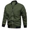 USA Size Men's Lightweight Bomber Jacket for Spring Autumn - Casual Flight Pilot Varsity Baseball Coat