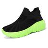 Outdoor Casual Running Shoes Men Slip-On Knitted Socks Sneakers Breathable Lightweight Mesh Lazy Shoes Easy Wear Rubber Outsole