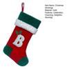18 Inches Monogram Christmas Stockings with Letters Embroidered Initials Xmas Hanging Stockings for Fireplace