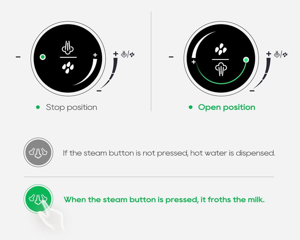 New HiBREW H10B Espresso Coffee Machine, 20Bar Extraction Pressure, Semi-Automatic, Adjustable Temperature & Cup Volume