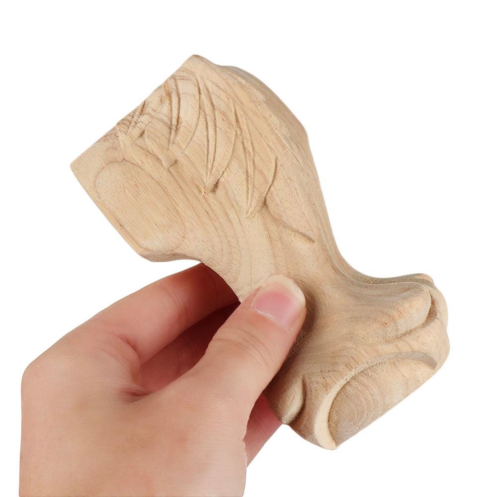 European Style Accessories Furniture Foot Legs Vintage Wood Carved Cabinet Seat Feets Home Decor