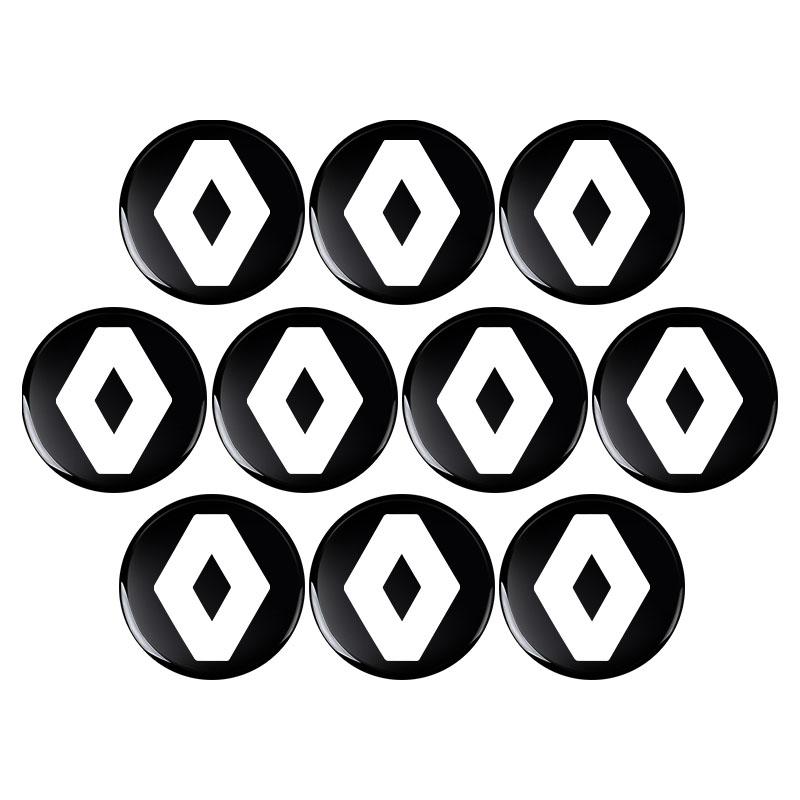 New 14mm Car Key Emblem Stickers Auto Control Key Logo Accessories For Renault Dacia Markers Koleos Clio Laguna 2 Megane 2 3 Duster Logan Captur