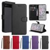 Solid Color Card Holder Wallet Case for OPPO VIVO Nokia Google OnePlus Sony LG Moto PU Leather Flip Holster