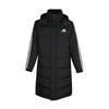 Outdoor Sports Casual Long Hooded Down Jacket Unisex Outerwear Black ADIPK01TKD-BW