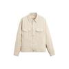 Solid Color Short Pocket Detail Lapel Jacket Men Jackets Brown 0706001-707