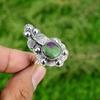 Gift For Her 925 Silver Natural Ruby Zoisite Stackable Flower Adjustable Ring