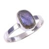 Natural Labradorite Gemstone Handmade 925 Solid Sterling Silver Ring Size 9 I6t93