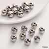 10-50pcs/bag Stainless Steel Beads DIY Bracelet Necklace Earrings Jewelry Accessories