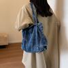Denim Bag Women's Shoulder Bag Shopping Bag Student Schoolbag Large Capacity Handbag