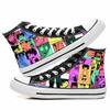 New Anime My Hero Academia Cosplay Casual Graffiti High Help Canvas Shoes Cos Hip Hop Student Shoes