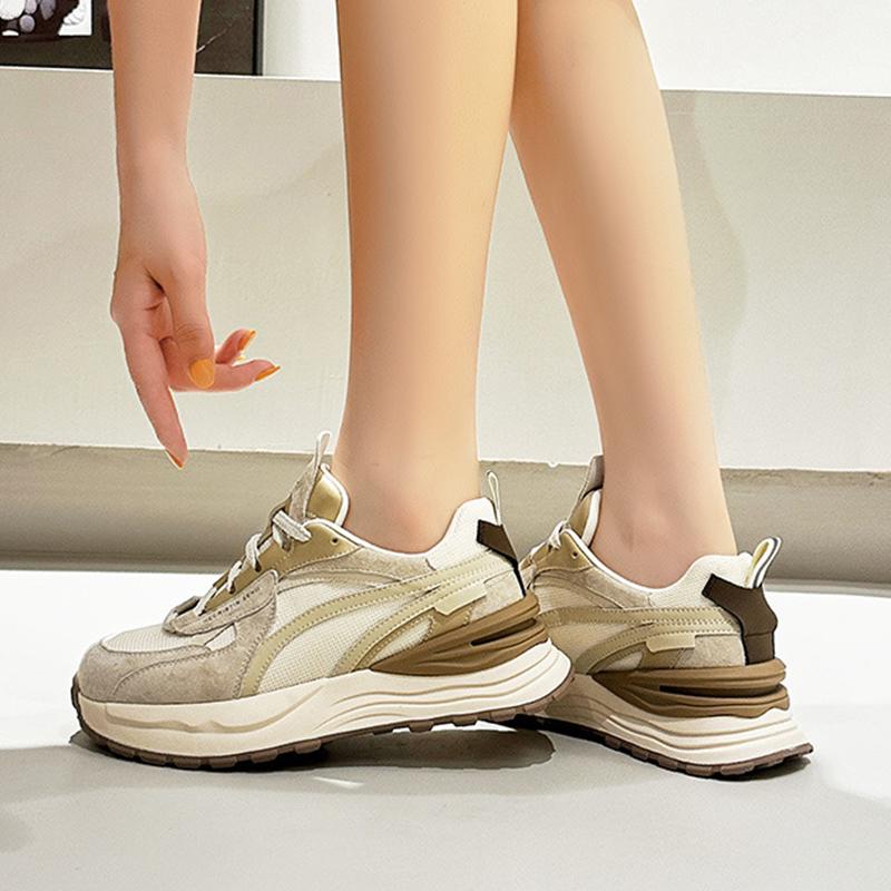 Summer Thick-soled Mesh Women's Shoes New Versatile Sports And Casual Shoes Running And Sports Sneakers Versatile Shoes 34-40