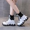 Women Platform Increase Sport Ankle Boots Women Shoes Fashion Lace Up Casual Sneakers Short Boots Zapatillas Mujer 2024