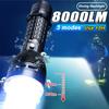 8000LM Upgrade XHP160 Diving Flashlight Powerful Profession Dive Torch Rechargeable Underwater Lantern IP8 Waterproof Scuba Lamp