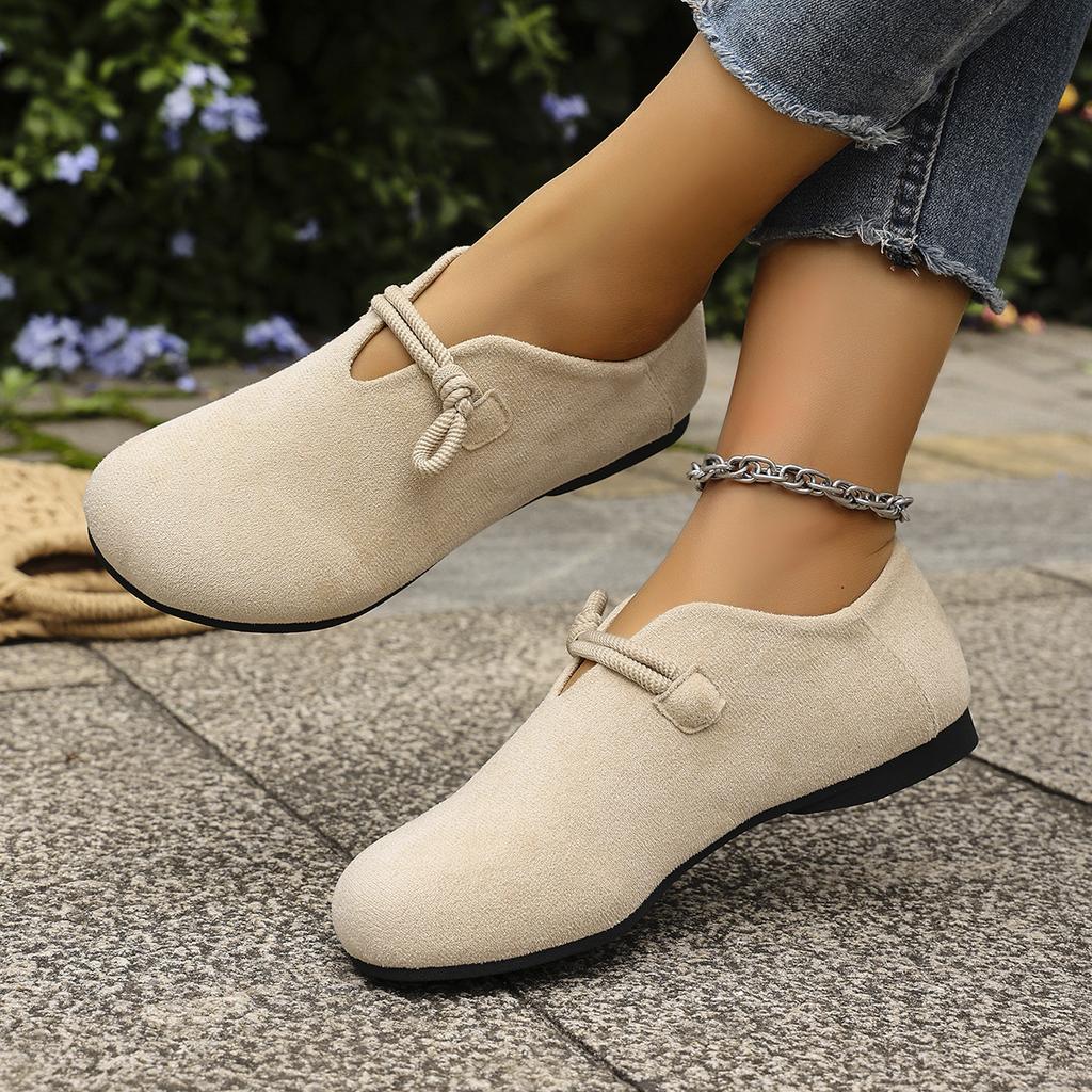 Fashion Retro Flat Shoes 2025 New Design Shallow Loafers Women's Casual and Comfortable Solid Color Women's Shoes Zapatos De Mujer