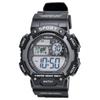 Digital Sports Watch Waterproof Multifunctional Urethane Strap Black [Clefa] TE-D282-BK Men's