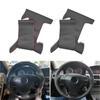 Hand-stitched Car-styling Steering Wheel Perforated Microfiber Leather Cover For BMW 5 Series E60 E61 2004 2005 2006 2007 08 09