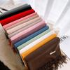 Women's Winter Solid Color Imitation Cashmere Scarf - Warm, Woven, Medium To Long Neck Scarf