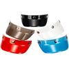 Universal 3 Snap-Button Visor Flip Up Wind Shield for Open Face Motorcycle Helmet
