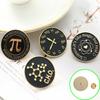 3cm For Teachers Student Black Letter Symbol Brooches Pin Periodic  Table