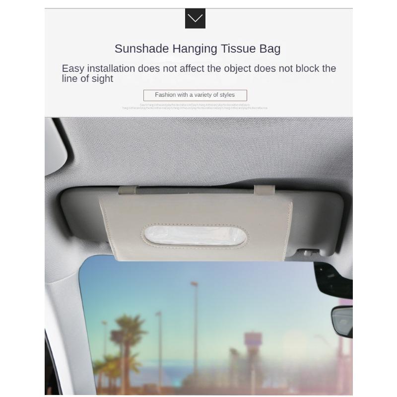 Автомобильная коробка для салфеток, солнцезащитный козырек, стул, задний люк на крыше, автомобильная коробка для салфеток, сумка, подвесная креативная кожаная сумка для дизайна интерьера автомобиля