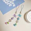 Convallaria Bead Phone Chain Bow Cell Phone Strap Phone Rope Mobile Phone Lanyard  Phone Charm
