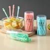 Fruit Fork SetDisposable Plastic Two-tooth Household Fruit Cake Dessert ForkPastry Small Fork