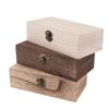 Retro Jewelry Box Desktop Natural Wood Clamshell Storage Decoration Wooden